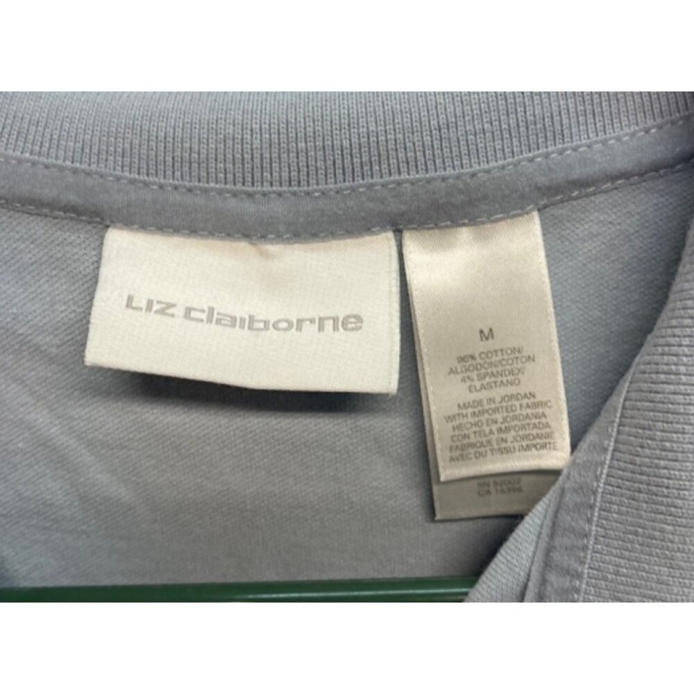 Liz Claiborne Half Sleeve Women's Polo Top Shirt Size Medium - Picture 2 of 7